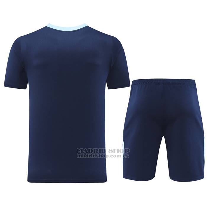 Chandal del Francia Manga Corta 2024-2025 Azul - Pantalon Corto